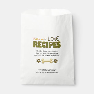 With Love-Puppy Dog Treats-CUSTOM FAVOR BAGS