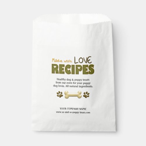 With Love_Puppy Dog Treats_CUSTOM FAVOR BAGS