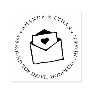 With Love | Return Address Self-inking Stamp