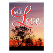 With Love Sunset Card (Front)