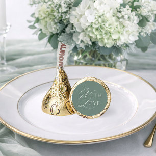 With Love Wedding Favor – Hershey’s Kiss Candy