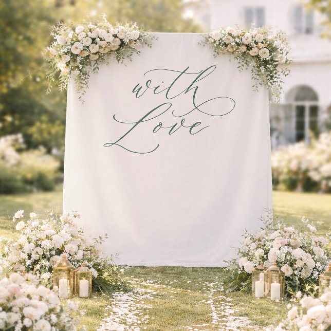 With Love Wedding Photo Backdrop Banner (Creator Uploaded)