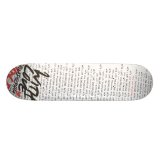 "With Love' words Skateboard Deck