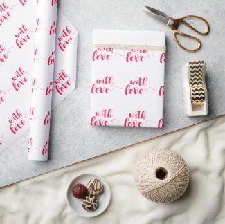With love - wrapping paper