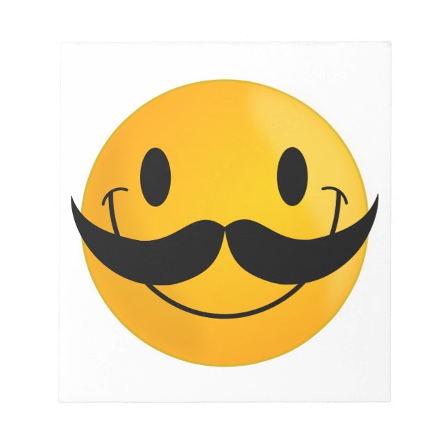 with Mustache Notepad (Front)