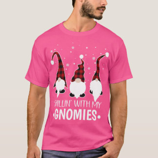 With My Gnomies Funny Gnome Christmas Matching Fam T-Shirt