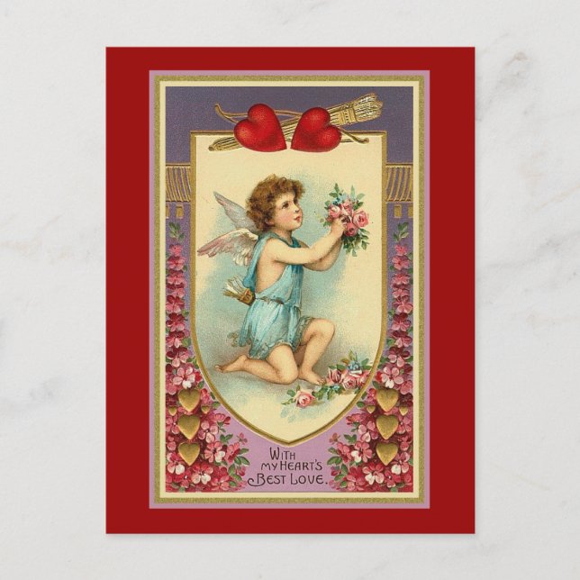 With My Heart's Love Postcard (Front)