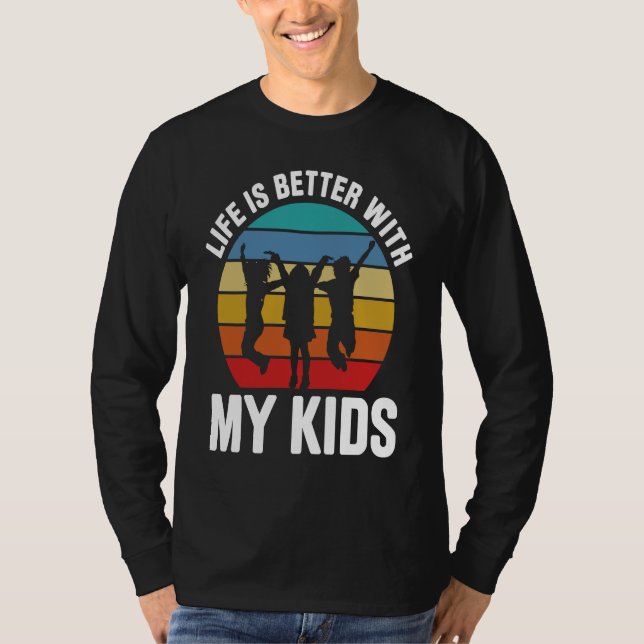 With My Kids Daycare Provider Daycare Teacher T-Shirt (Front)
