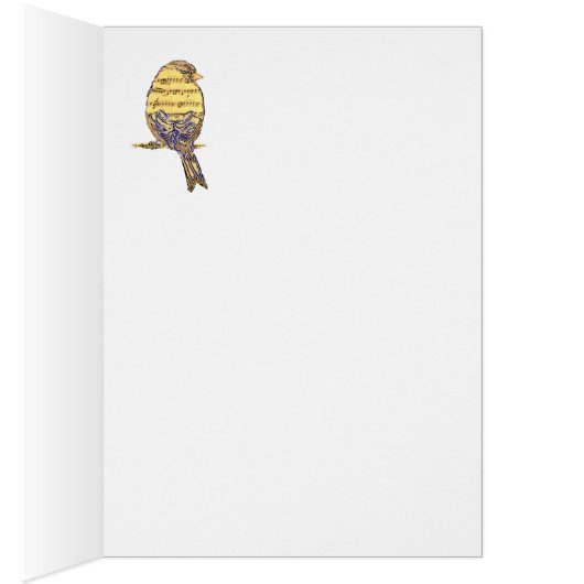 With my song I praise Him Bible Scripture Bird (Inside (Right))