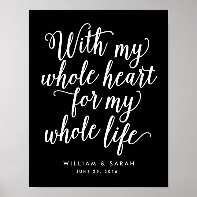 With My Whole Heart For My Whole Life Poster (Front)