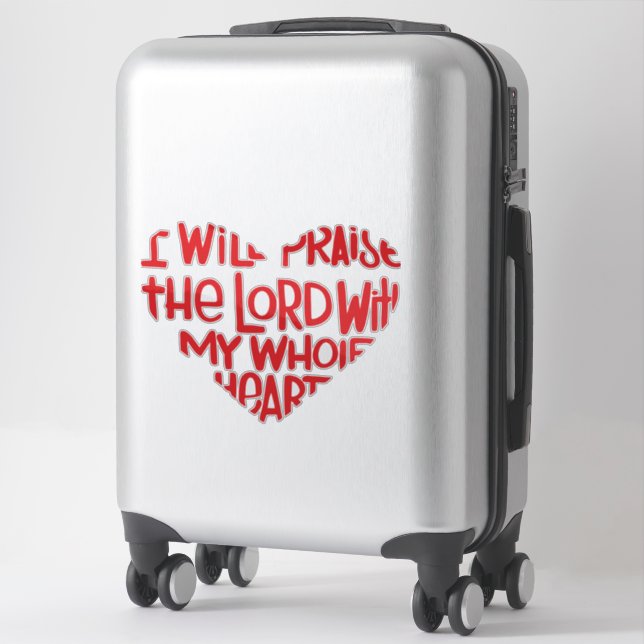 With my whole heart sticker (Suitcase)