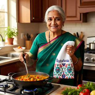 With name 💙❤️💚 Beautiful Turkish tiles  Kitchen Towel