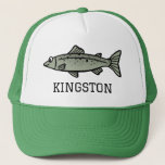 With Name Fishing Gear Fish Angler Hiking Camping Trucker Hat