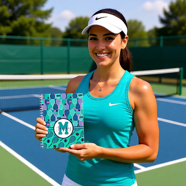 With name Minty and purple tennis rackets  Planner (With name Minty and purple tennis rackets Planner)