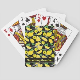 🍋With name or text 🍋  lemon pickleball   Poker Cards