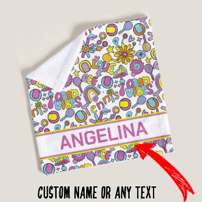 With name🎾groovy pastel tennis  wash cloth