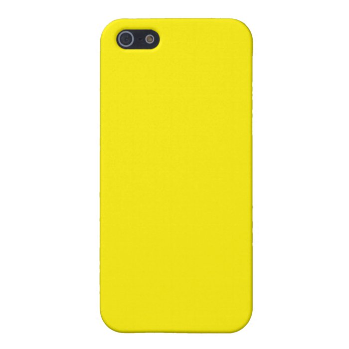 With Nothing On It Except Color   Bright Yellow Cover For iPhone 5