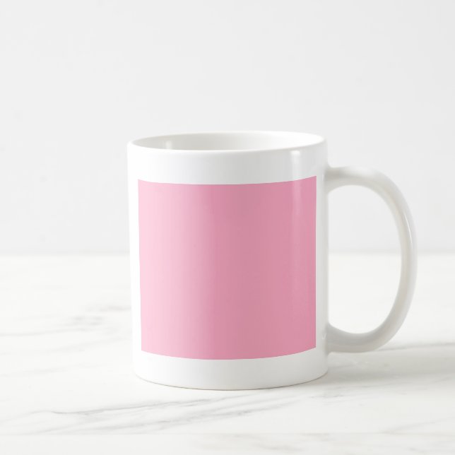 With Nothing On It Except Color - Pink Coffee Mug (Right)