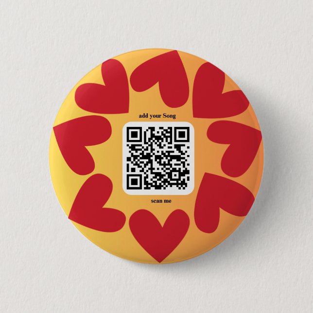 With personalized song by QR code Button (Front)