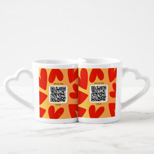 With personalized song by QR code Coffee Mug Set
