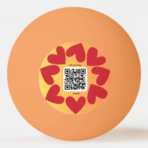 With personalized song by QR code Ping Pong Ball