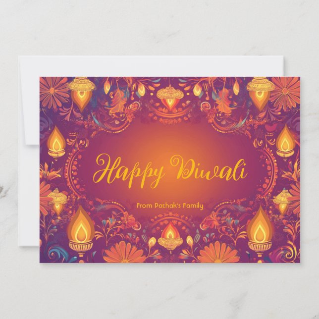 With Photo & custom text Sacred Glow card (Front)