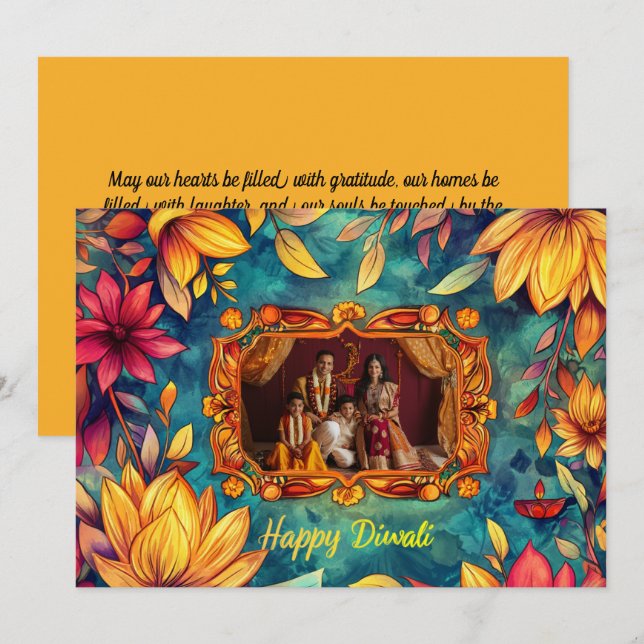With Photo Happy Diwali  (Front/Back)