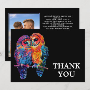 🌈 With photo LGBTQ Eternal Unity wedding Thank You Card
