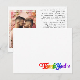 With photo LGBTQ+ Flourish Together Thank You Card