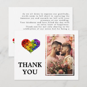 With photo LGBTQ+ Flourish Together Thank You Card