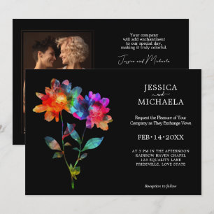 🌈 With photo Petals & Pride  Invitation