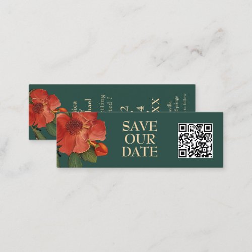With QR Rose Romance Art Nouveau Splendor Calling Card