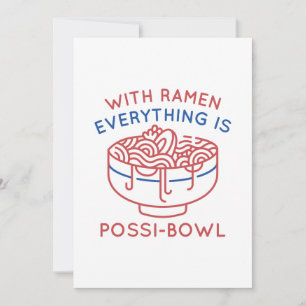 With Ramen Everything Is Possi-Bowl Thank You Card