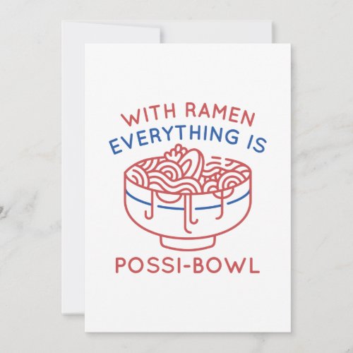 With Ramen Everything Is Possi_Bowl Thank You Card