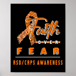 WITH RSDCRPS AWARENESS FAITH ALWAYS OVERS FEAR  POSTER