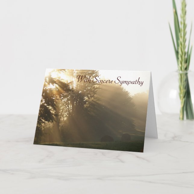 With Sincere Sympathy Card (Front)