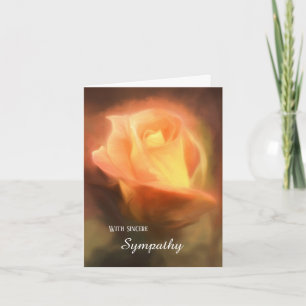 With Sincere Sympathy Folded Greeting Card