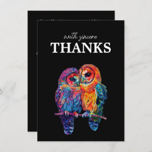 With Sincere Thanks LGBTQ  Eternal Unity wedding  Thank You Card