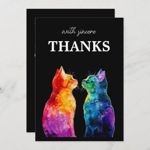 With Sincere Thanks Purrfectly Yours: Purrfectly Thank You Card