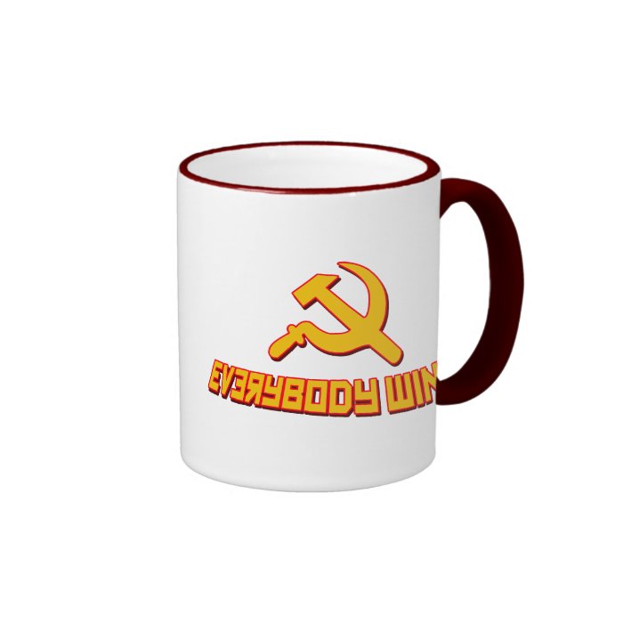 With Socialism Everybody Wins Government Satire Mug