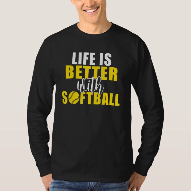 with Softball T-Shirt (Front)