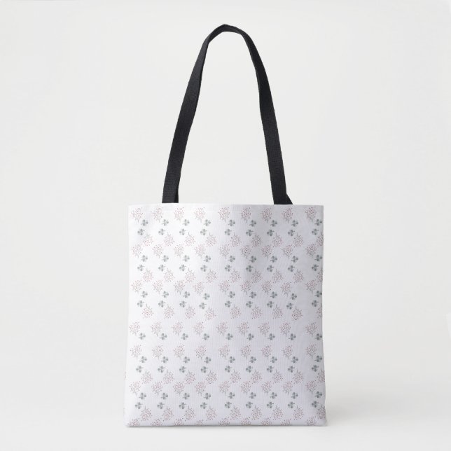with spring leaves and bouquets tote bag (Front)