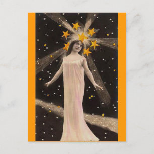 With Stars on Her Head Postcard