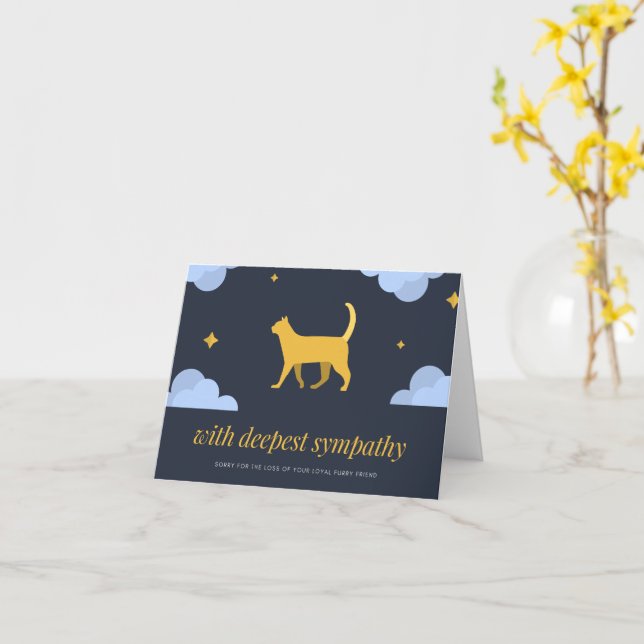 with sympathy card (Yellow Flower)