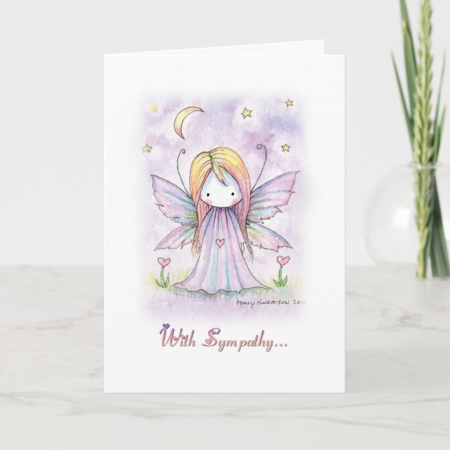 With Sympathy Card Little Heart Fairy (Front)