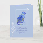 With Sympathy For Loss Of Pet Cat Card