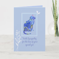 With Sympathy For Loss Of Pet Cat