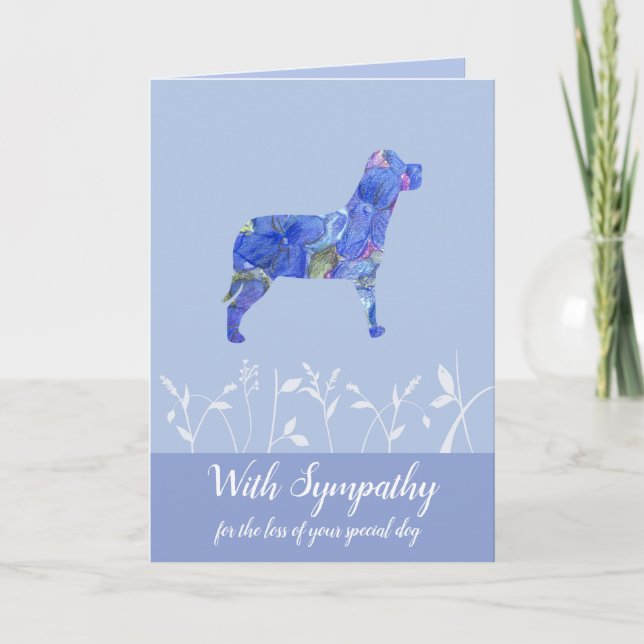 With Sympathy For Loss Of Pet Dog Card (Front)