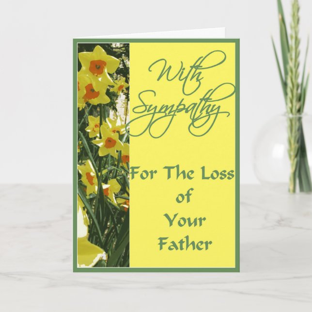 With Sympathy For the Loss of Your Father Card (Front)