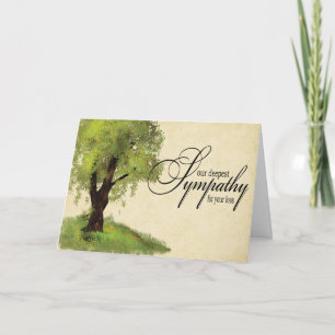 With Sympathy Greeting Card